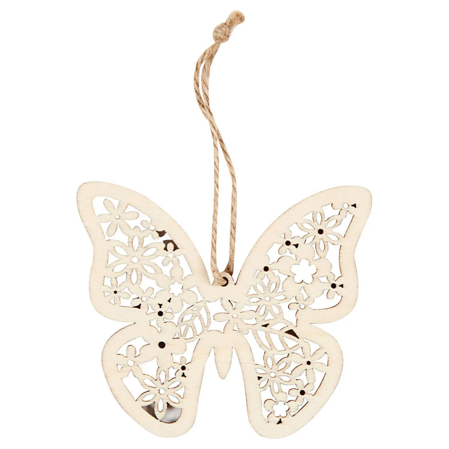 Creativ Company Houten Figuren Vlinder Bloem en Vogel, 90st. Discount