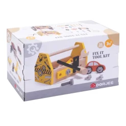 Houten Gereedschapskist Geel, 33dlg> Hot