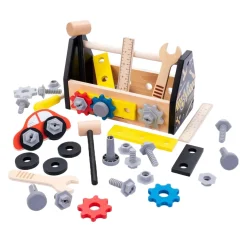 Houten Gereedschapskist Zwart, 33dlg Clearance