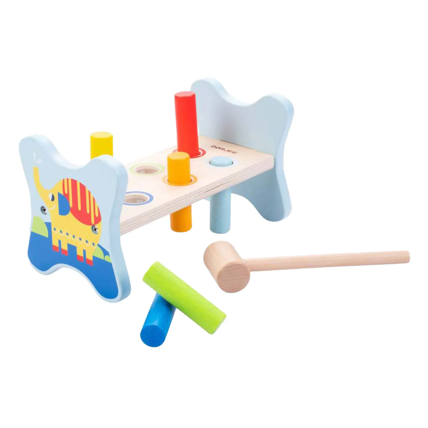 Houten Hamerbank Olifant Outlet