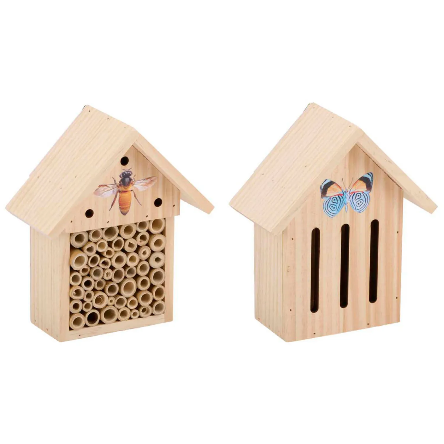 Houten Insectenhotel Vlinders/Bijen