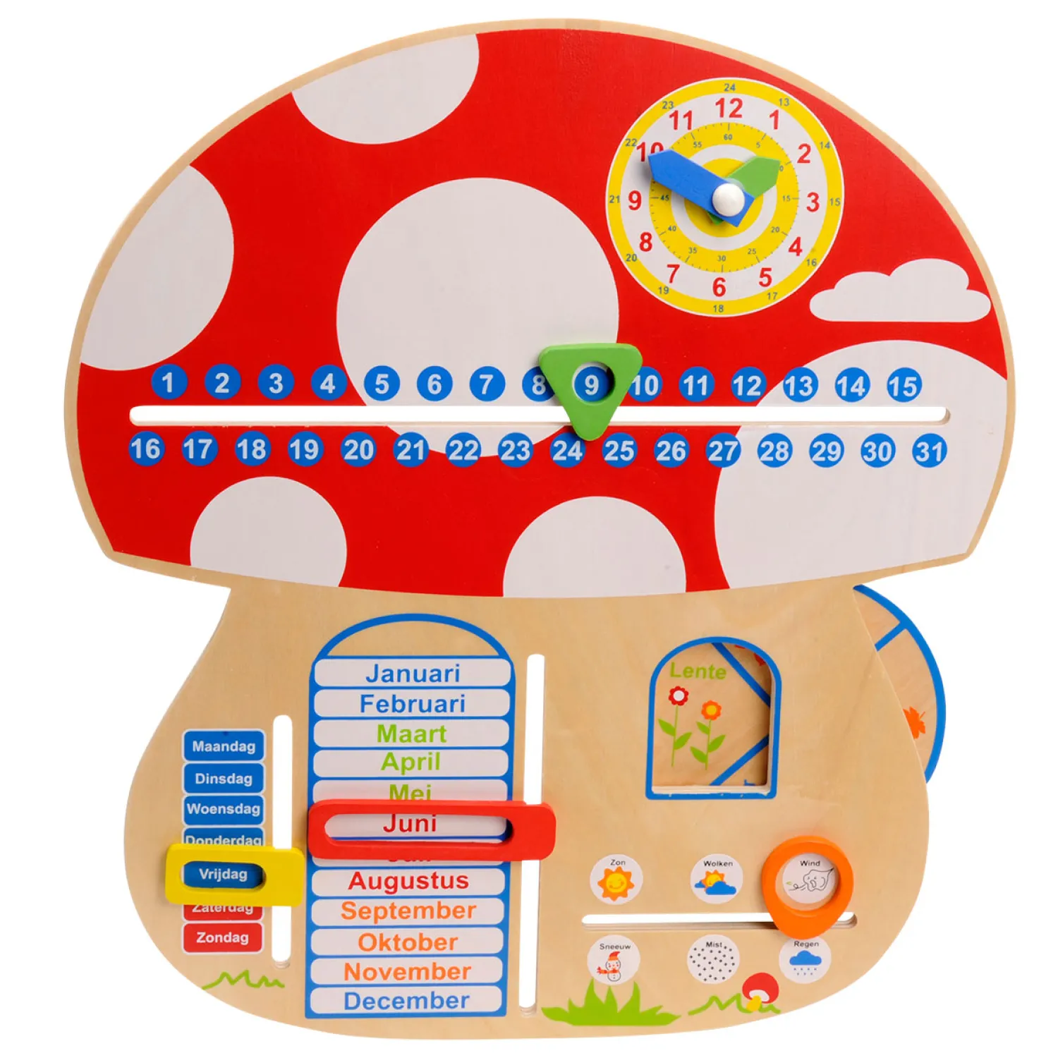 Houten Kalender met Jaargetijden-Playwood Online