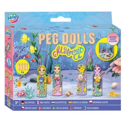 Houten Kegelpoppetjes Knutselset - Zeemeermin>Creative Craft Group Outlet