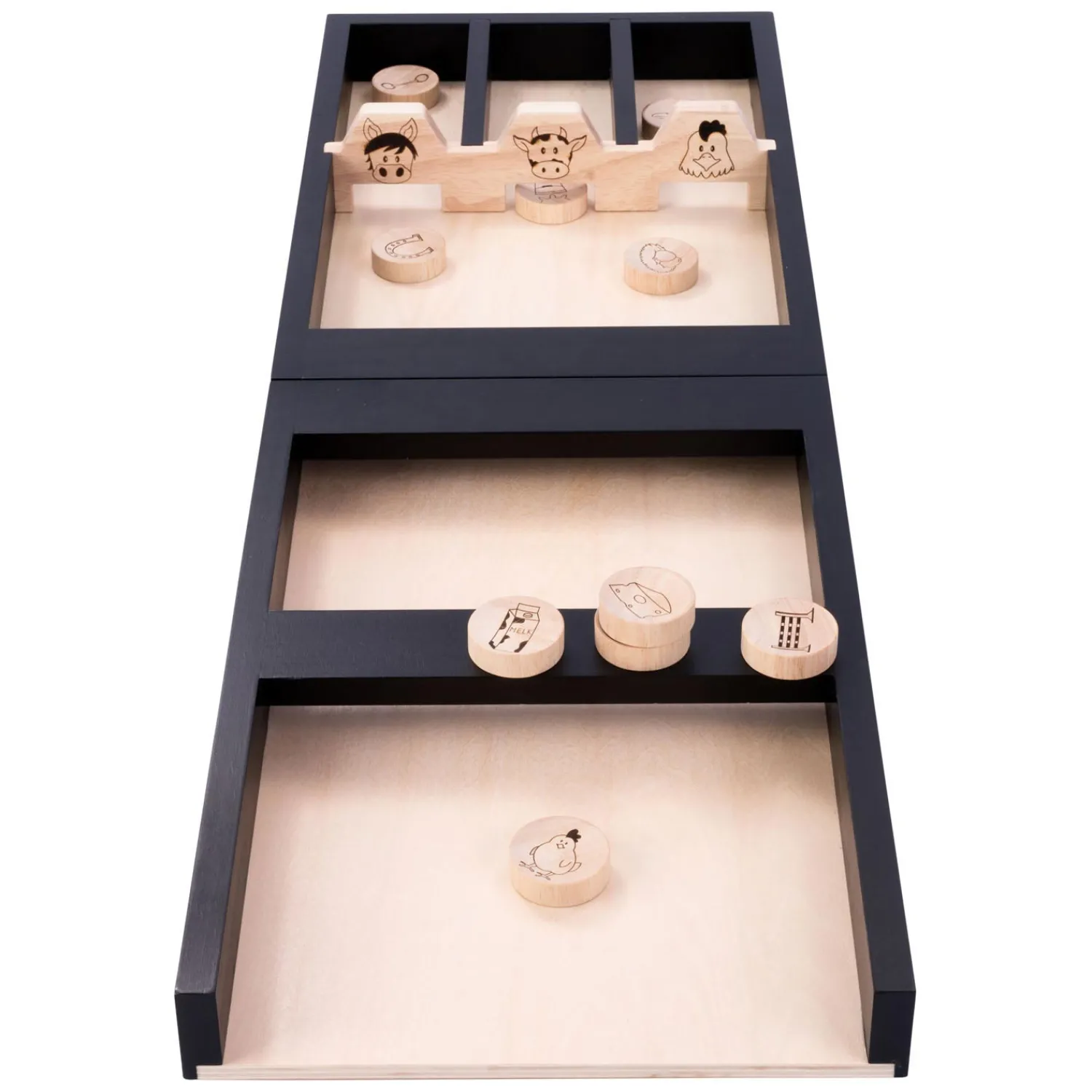 Houten Kinder Sjoelbak Dieren, 80cm Outlet