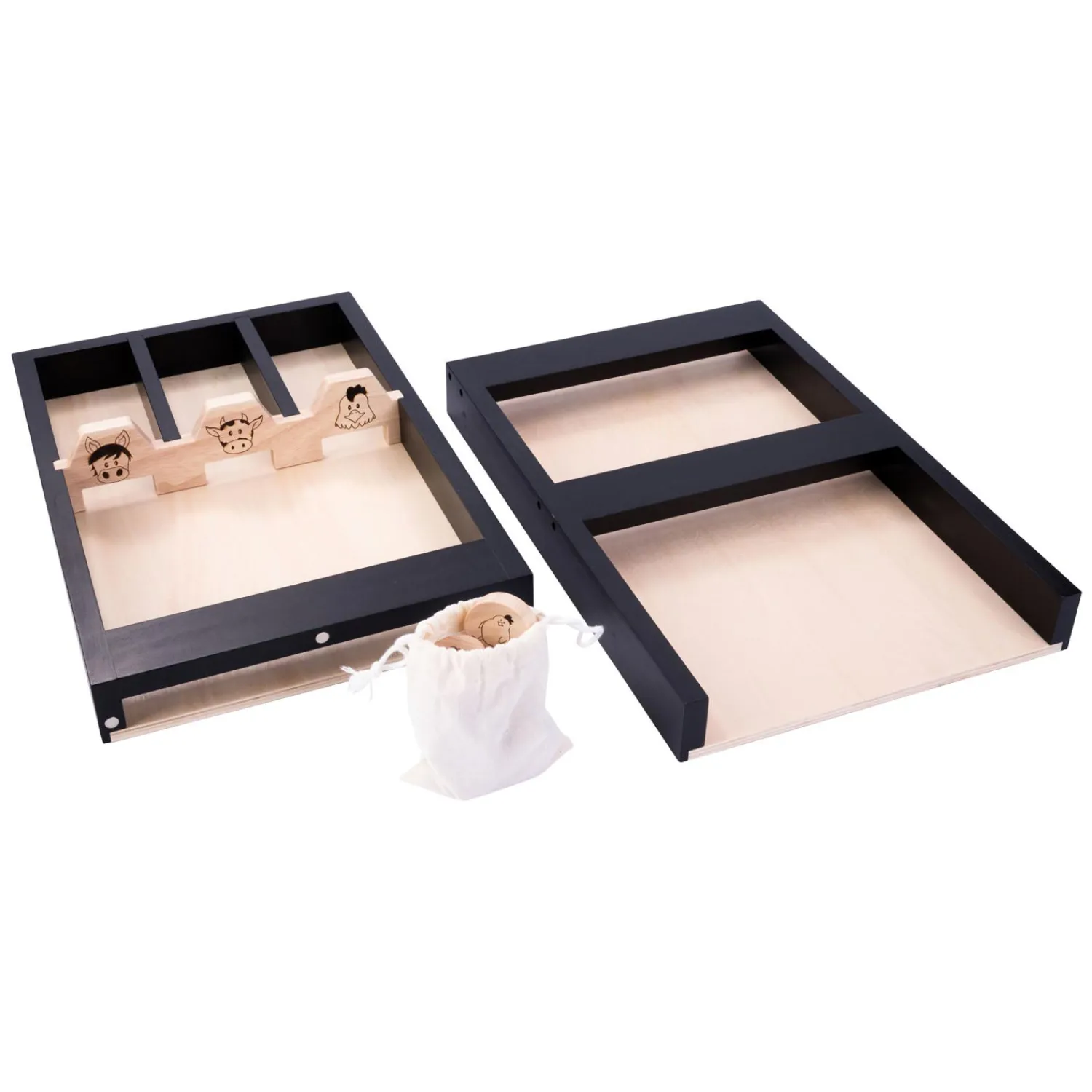 Houten Kinder Sjoelbak Dieren, 80cm Outlet