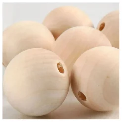 Houten Kralen Ø 25mm, 8st.-Creativ Company New