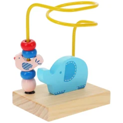 Houten Kralen Doolhof - Olifant> Hot