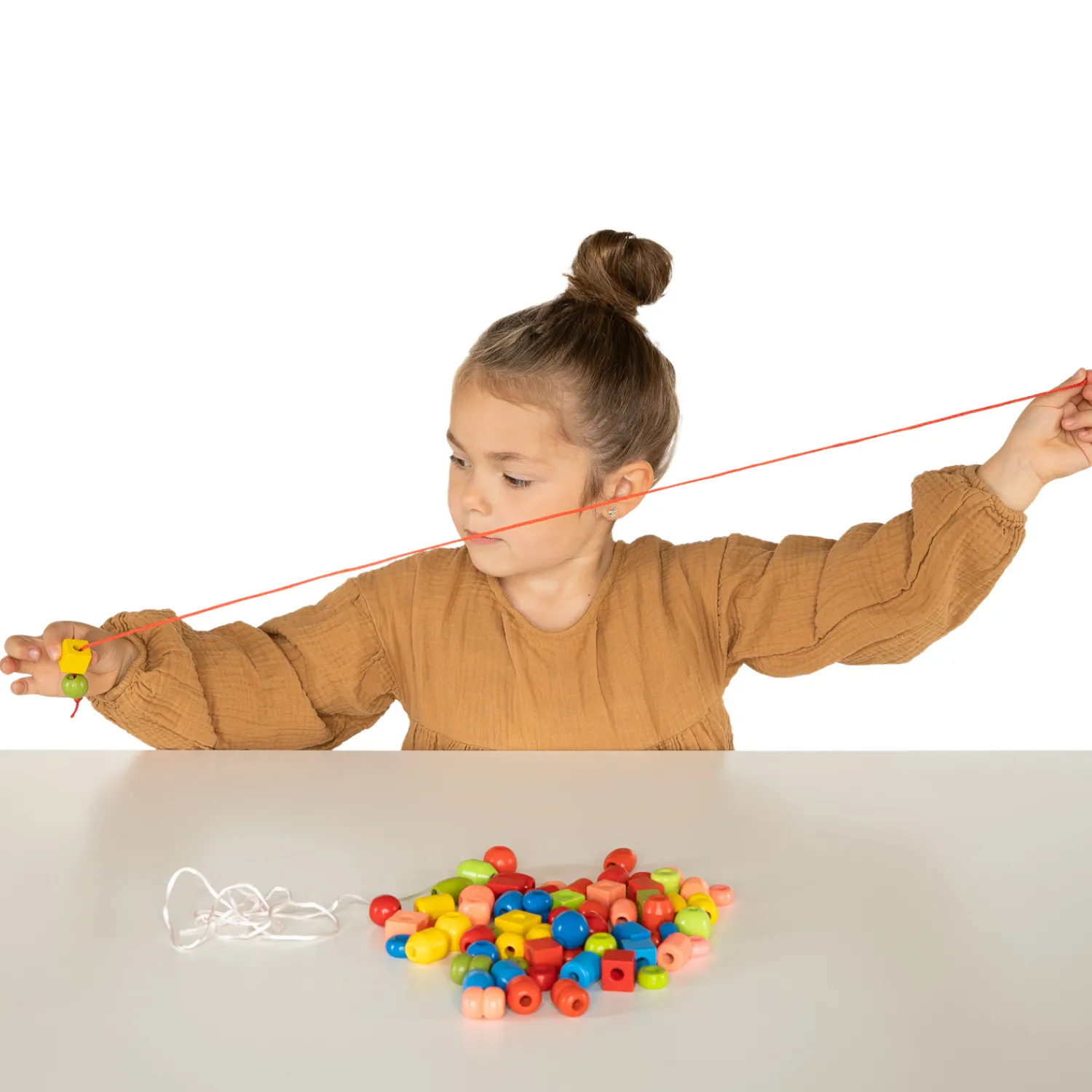 Houten Kralenset, 72st.-