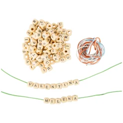 Small Foot Houten Letterkralen Armbandjes Maken, 300 Kralen Clearance
