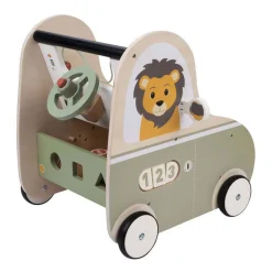 Houten Loopwagen Auto Jack & Jacky><noscript><img width=