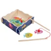 Houten Magnetisch Visspel, 15dlg.- New