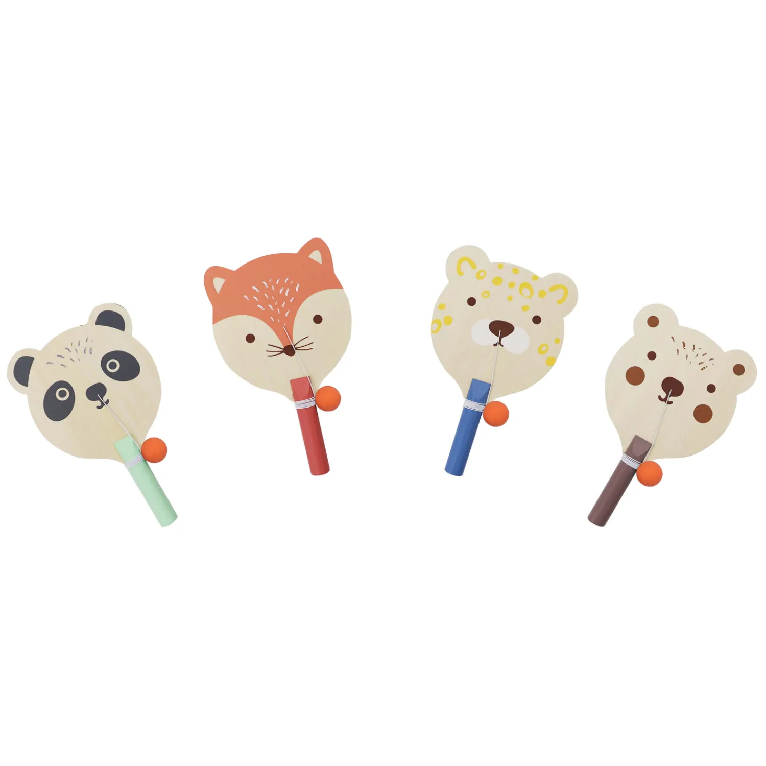 Houten Paddle Bal Dier