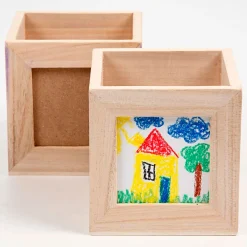 Houten Pennenbakje met Fotolijstje><noscript><img width=