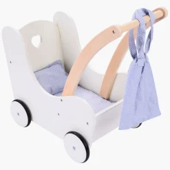 Houten Poppenloopwagen Grijs/Wit> Online