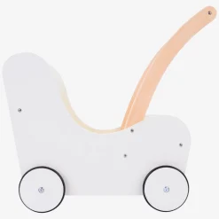 Houten Poppenloopwagen Roze/Wit><noscript><img width=