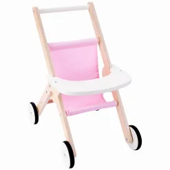 Houten Poppenwandelwagen Roze> Discount