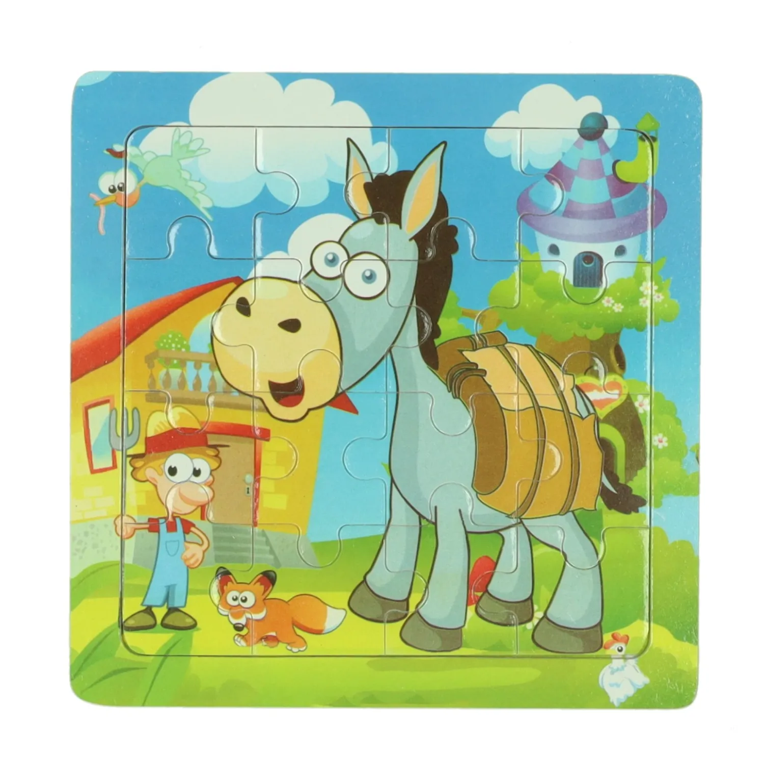 Houten Puzzel Dier, 16st.- Best