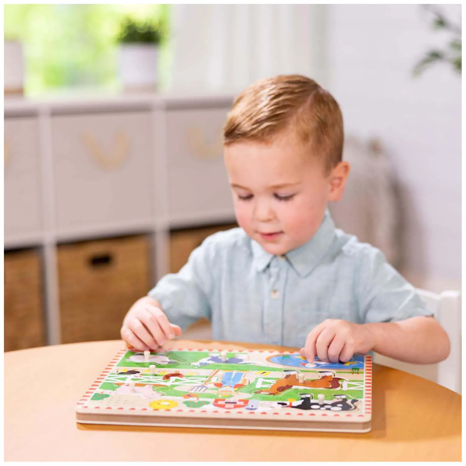 Spin Master Houten Puzzel met Geluiden - Old MacDonald's Boerderij New