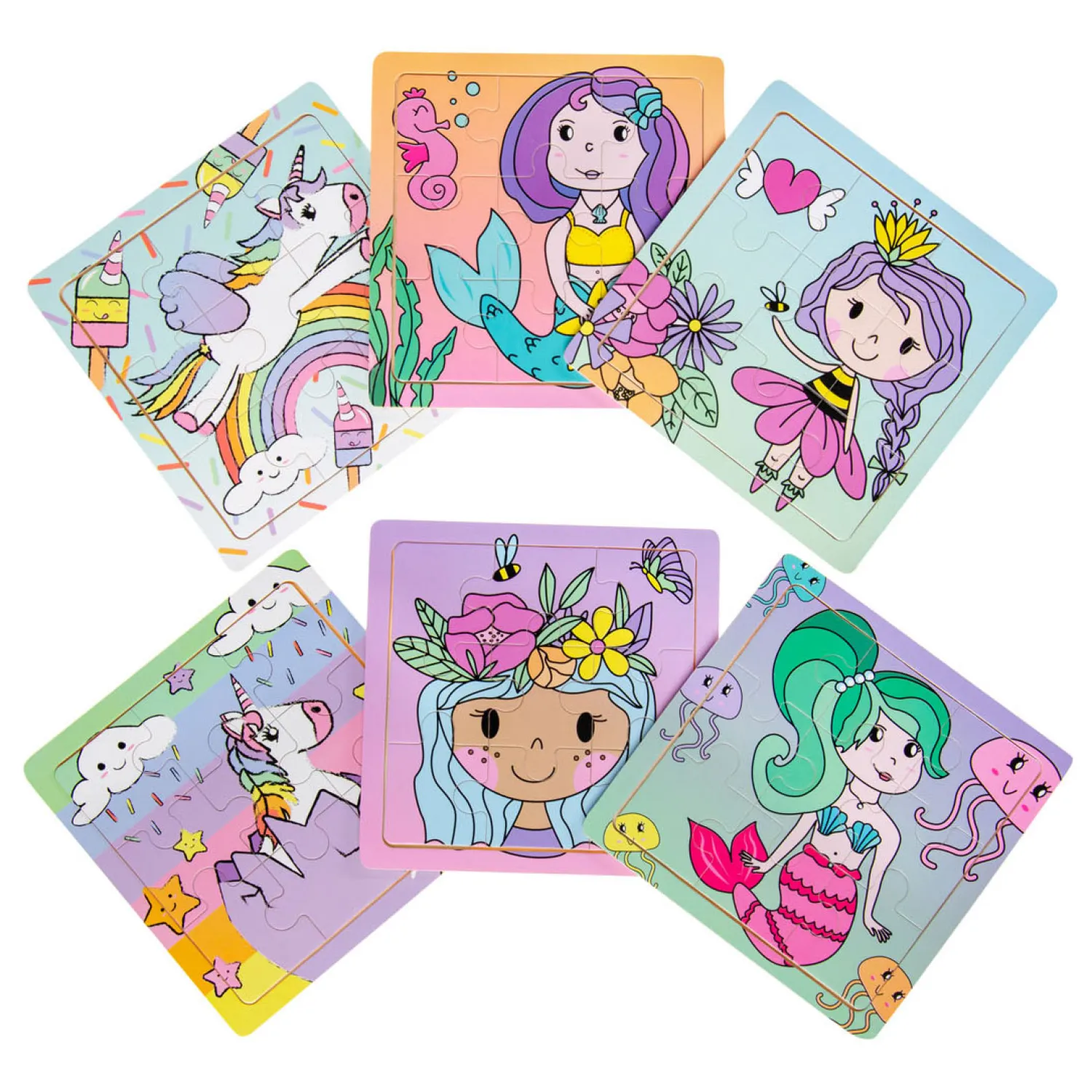 Duckiez Houten Puzzel (Prinses, Eenhoorn of Zeemeermin) Discount