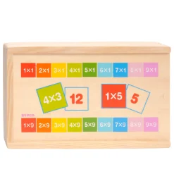 Houten Rekendomino - Vermenigvuldigen, 81dlg.-Topbright Online