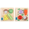 Houten Snijpuzzel Groente, 9st.- Hot