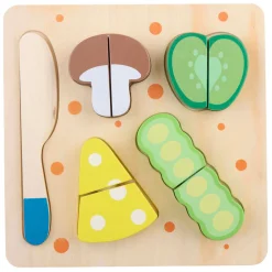 Houten Snijpuzzel Groente, 9st.- Hot