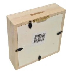 Houten Spaarpot Plexiglas met Witte Achterkant Klein-Playwood Best