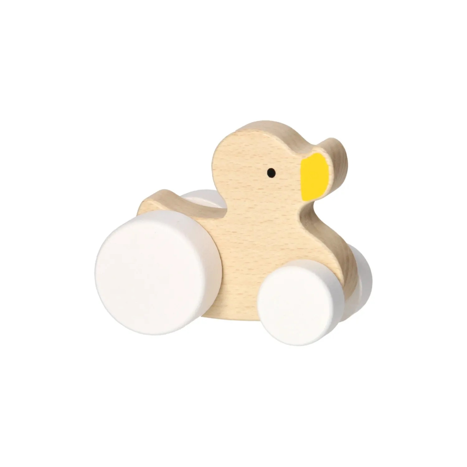 Houten Speelfiguur - Eend op Wielen New