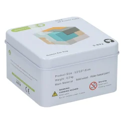 Houten Spelletje in Blikje - 3D Puzzel Kubus-