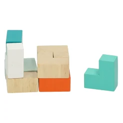 Houten Spelletje in Blikje - 3D Puzzel Kubus-