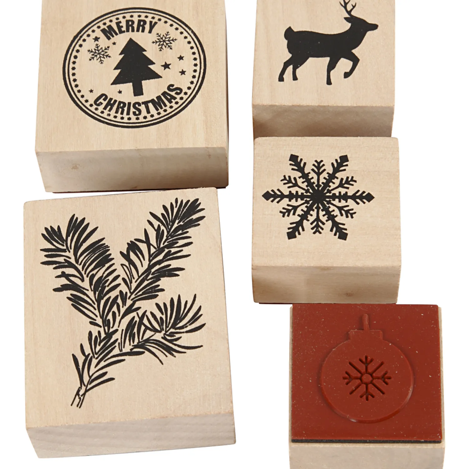Creativ Company Houten Stempelset Kerstmis, 5dlg. Best