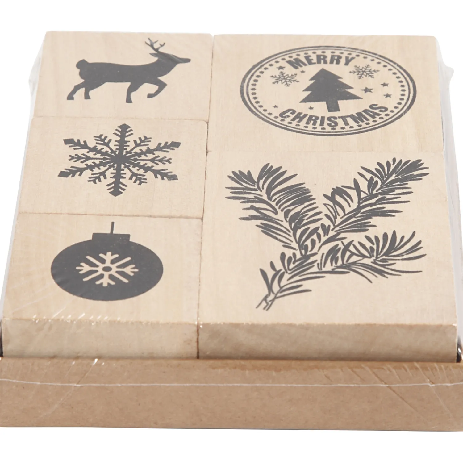 Creativ Company Houten Stempelset Kerstmis, 5dlg. Best