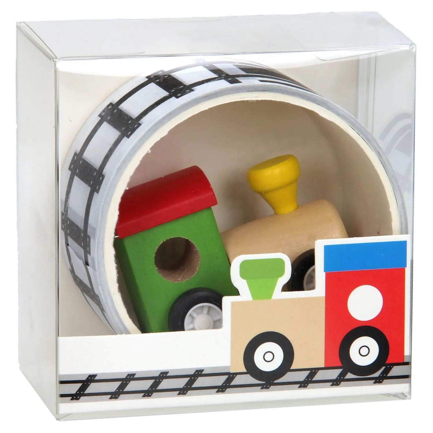 Houten Trein met Wegtape, 8mtr- Online