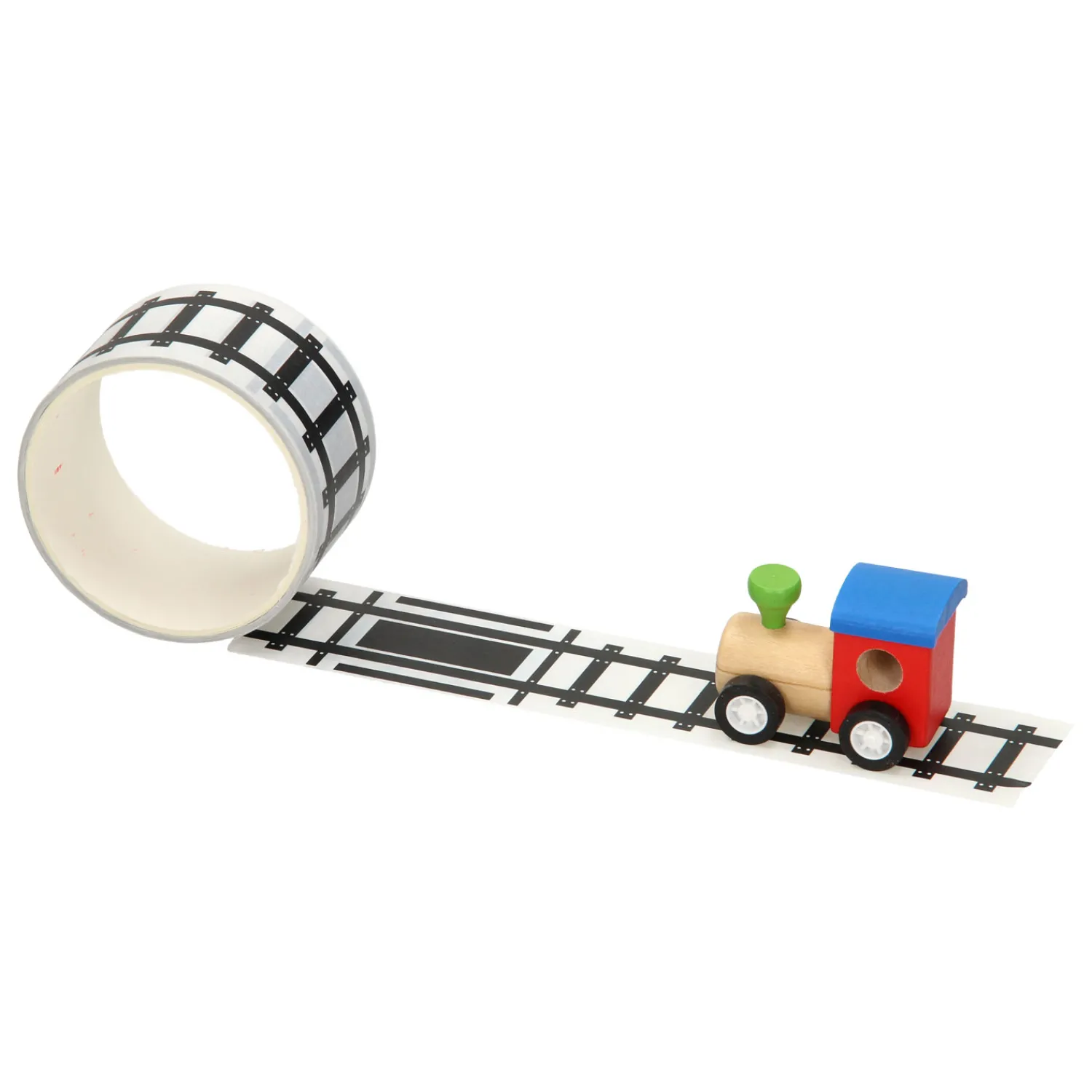 Houten Trein met Wegtape, 8mtr- Online