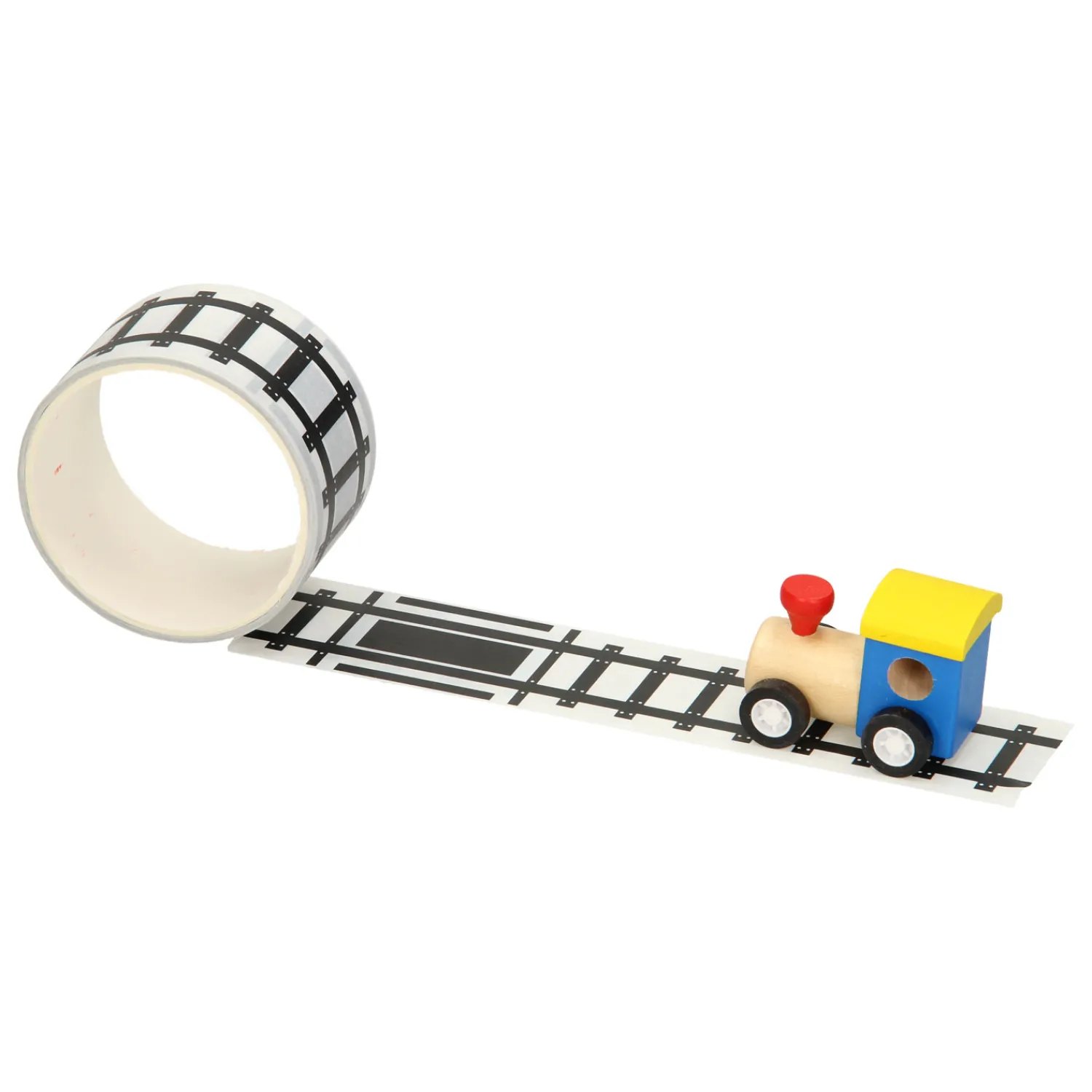 Houten Trein met Wegtape, 8mtr- Online