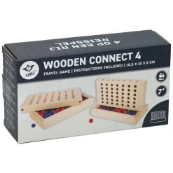 Houten Vier op een Rij-spel- Sale