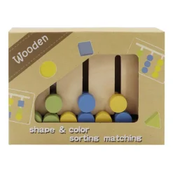 Houten Vormen en Kleuren Sorteer Spel- Discount