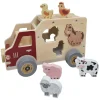 Playwood Houten Vormenauto Boerderijdieren New
