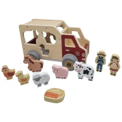 Playwood Houten Vormenauto Boerderijdieren New