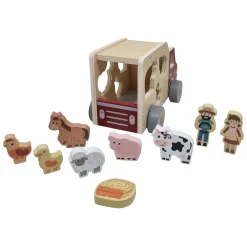 Playwood Houten Vormenauto Boerderijdieren New