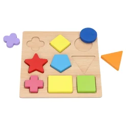 Houten Vormenpuzzel, 9st. New