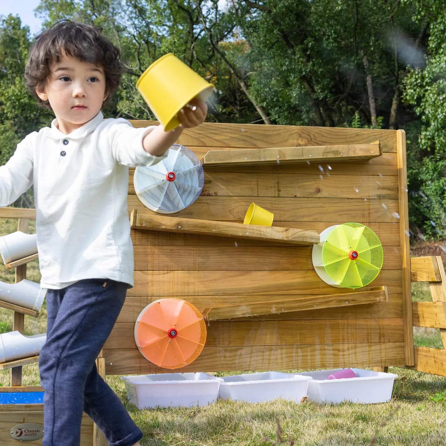 Classic World Houten Water Speelmuur 2-zijdig New