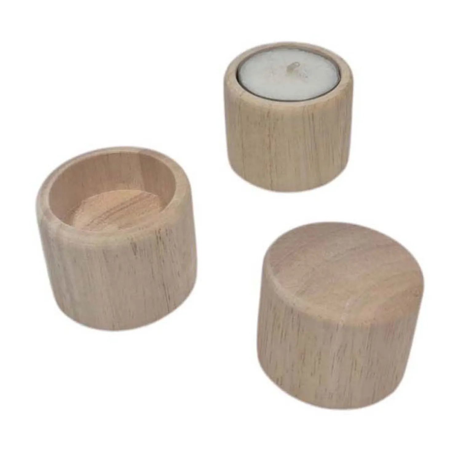 Houten Waxinelichthouder Rond Staand>Playwood Discount