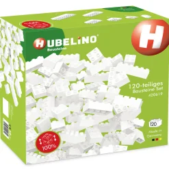 Bouwstenen Wit - 120dlg.-Hubelino Outlet