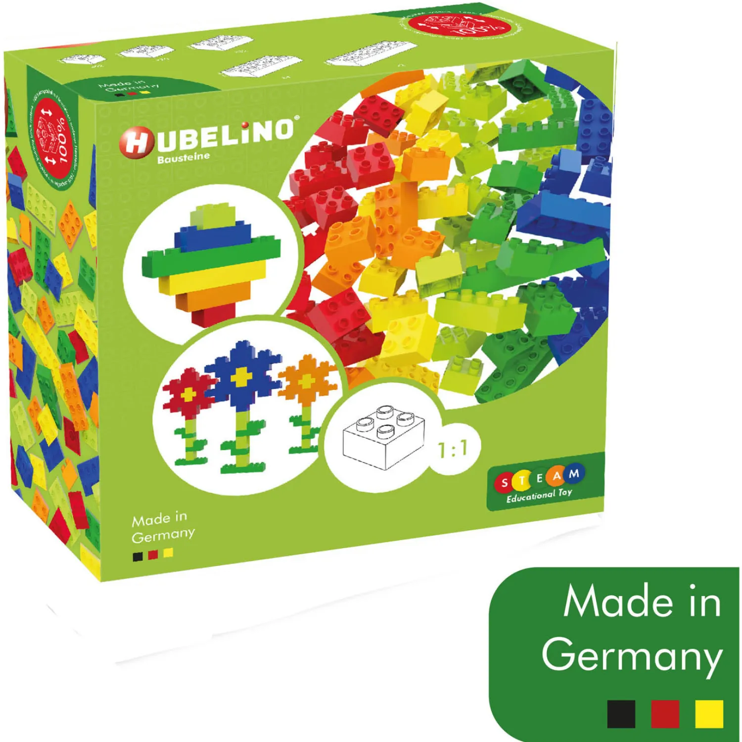 Bouwstenenset - 120dlg.-Hubelino New