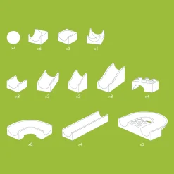 Knikkerbaan Baanelementen - 55dlg.><noscript><img width=