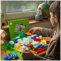 Hubelino Knikkerbaan KIGA Scholenset Bouwdoos, 352dlg New