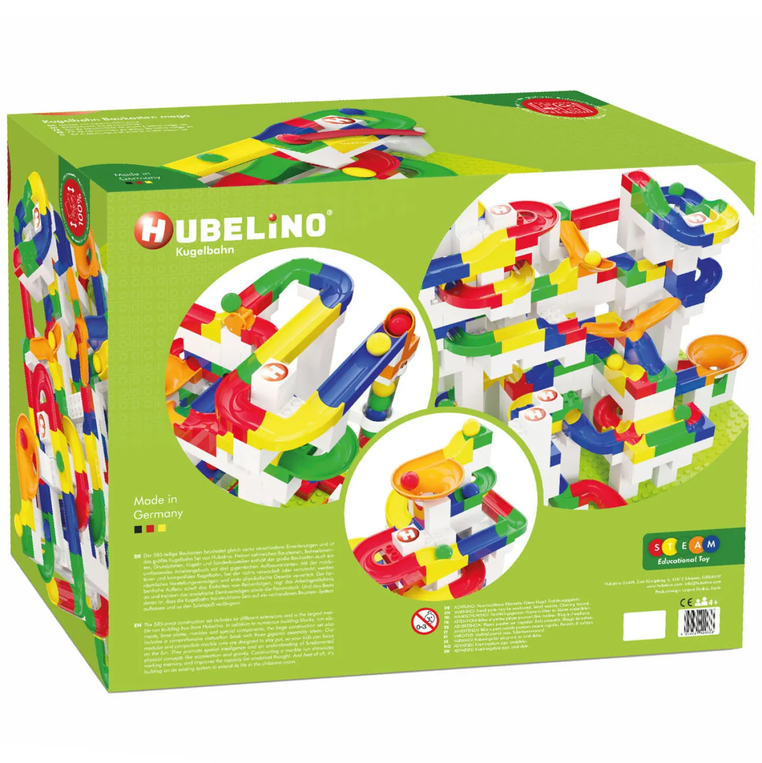 Hubelino Knikkerbaan Mega Bouwset, 585dlg. Outlet