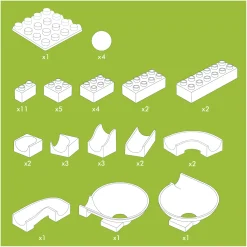 Hubelino Knikkerbaan Uitbreidingsset Trechter, 44dlg. Discount