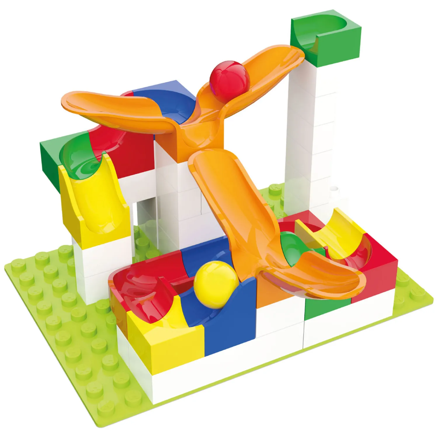 Hubelino Knikkerbaan Uitbreidingsset Swing - 46dlg. Outlet